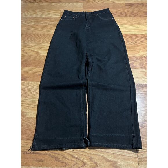 Vintage Levi’s Men’s 567 Extra Wide Leg Loose Fit Black Jeans 28x30